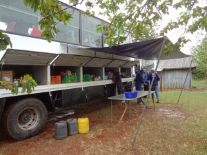 Our multi-purpose Intrepid truck - it was our safe haven from rain, portable kitchen, storage room, money safe, laundry drier, a refuge from the animals that lurked outside and of course, our mode of transportation